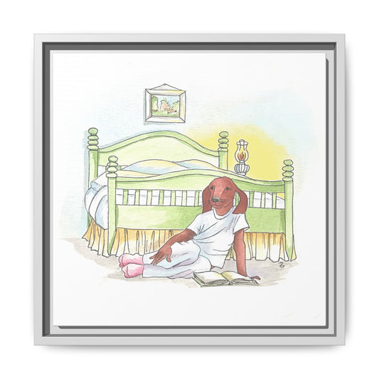 Dogi Fun Matte Canvas Framed