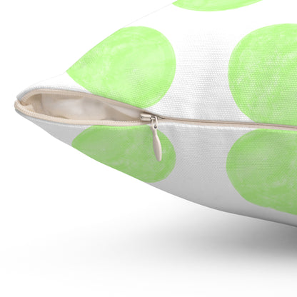 Polka Dot Joy Polyester Square Pillow "Sola Gratia…”
