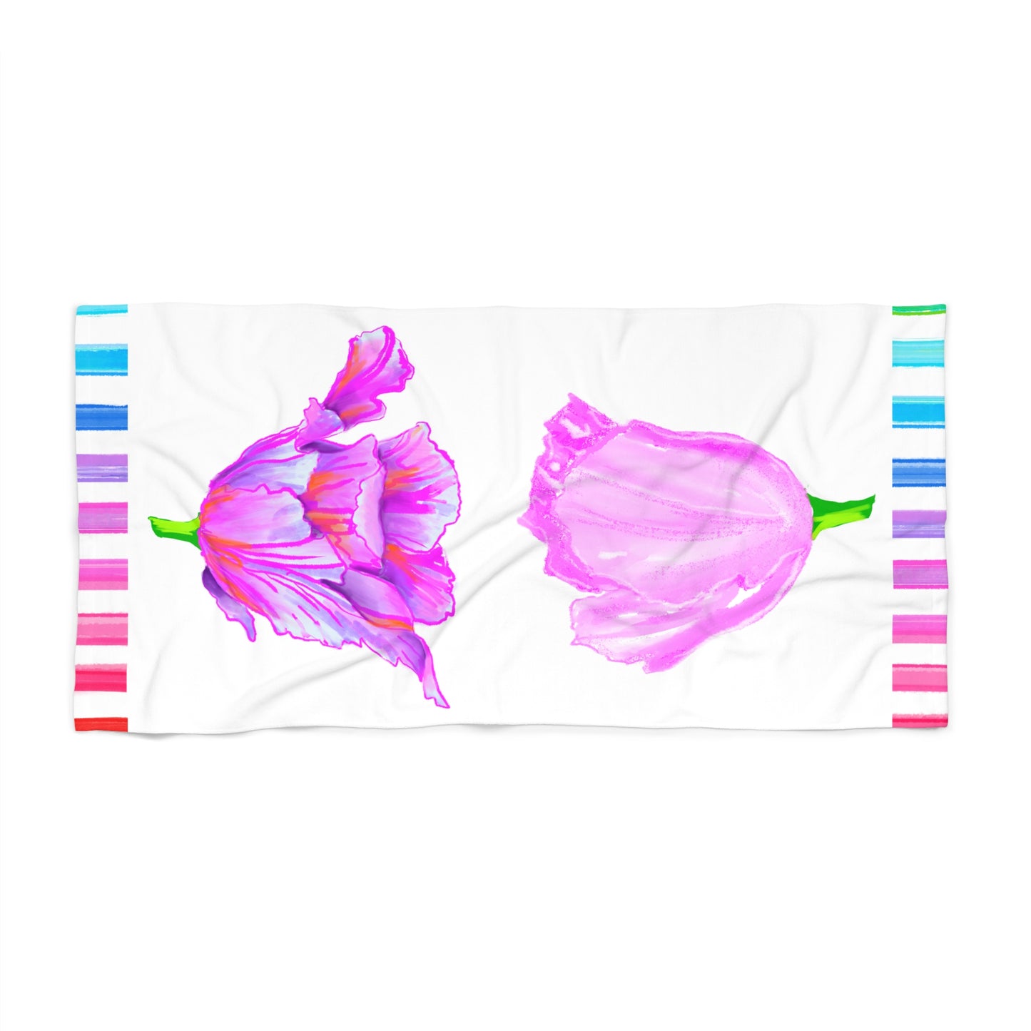 Towels Tulip Love Beach or Bath Towel
