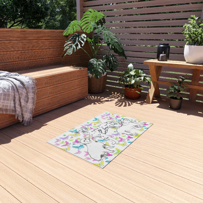 Dogi Butterfly Flutter Indoor/Outdoor Rug