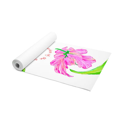 Dancing Tulips Exercise Mat "The Closet is..."