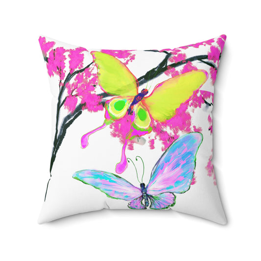 Blossom Glide  Spun Polyester Square Pillow