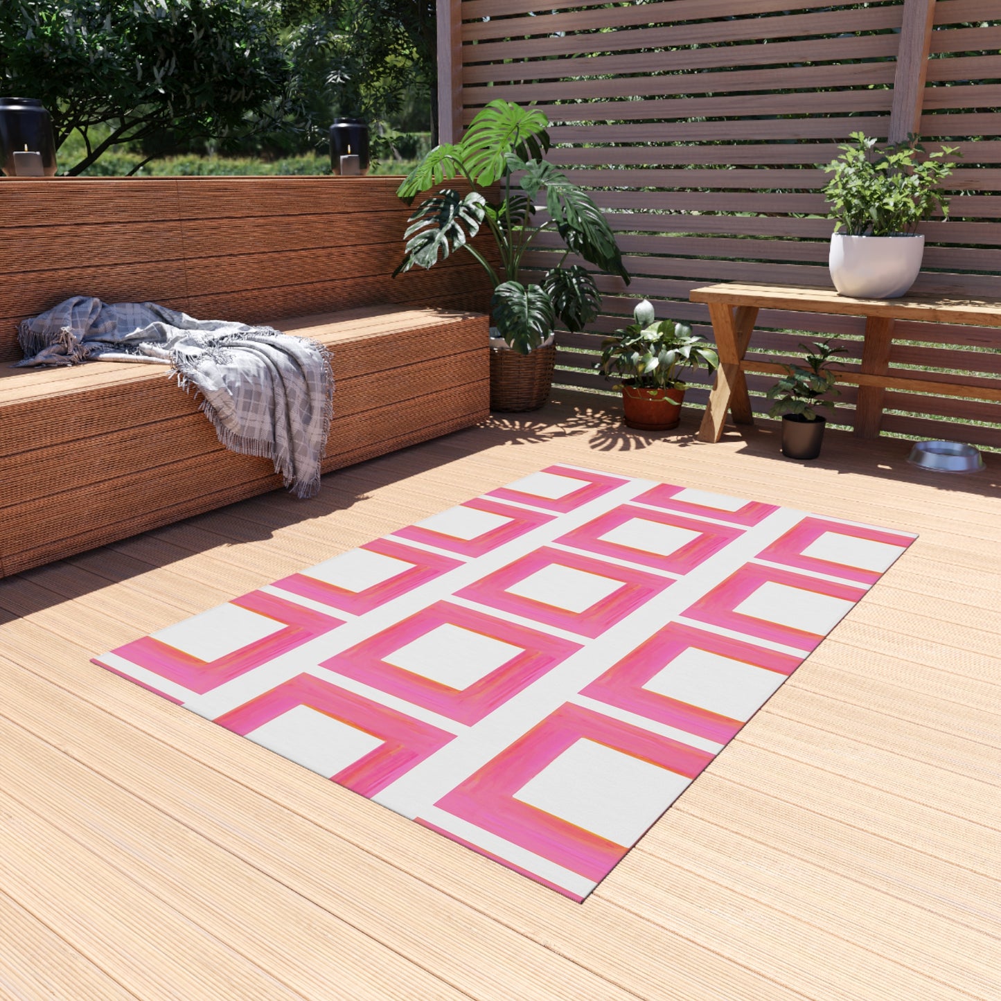 Indoor/Outdoor Rug Color Block