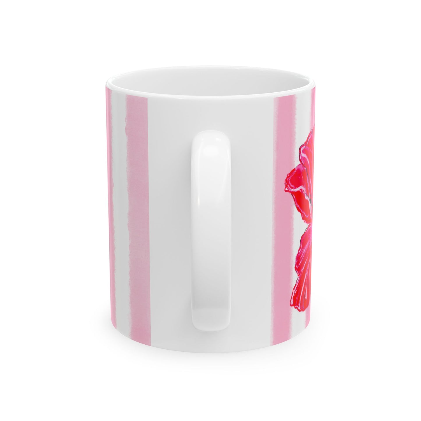 Dancing Tulips Mug Pink Red