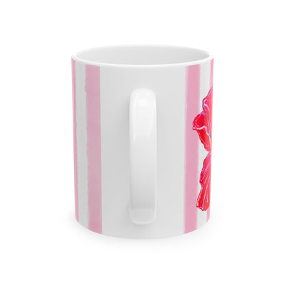 Dancing Tulips Mug Pink Red