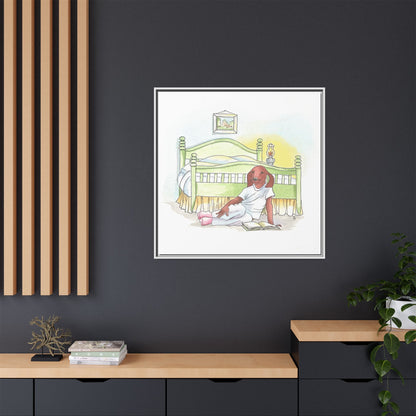 Dogi Fun Matte Canvas Framed