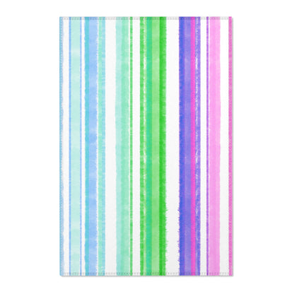 Watercolor Stripes Area Rug