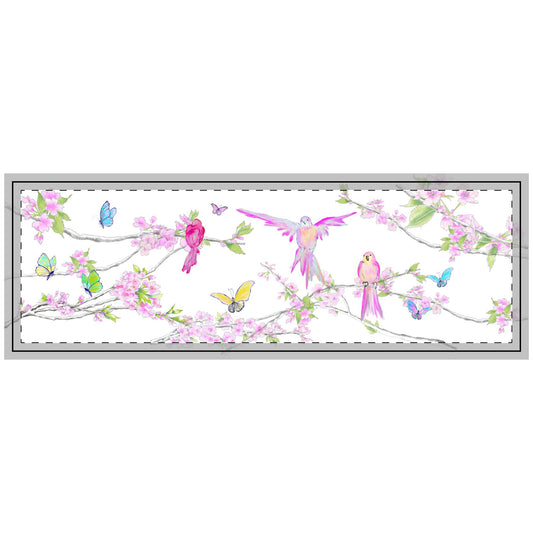 Blossom & Birds Quilted Bed Runner
