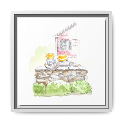 Kitty Fun Matte Canvas Framed