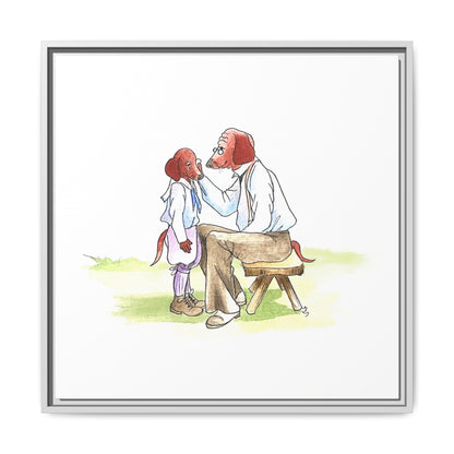 Dogi Fun Matte Canvas Framed