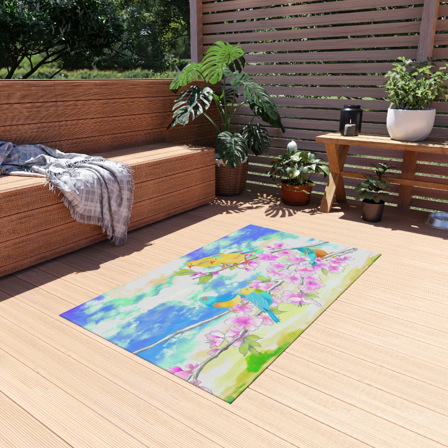 Indoor/Outdoor Rug Garden Flight