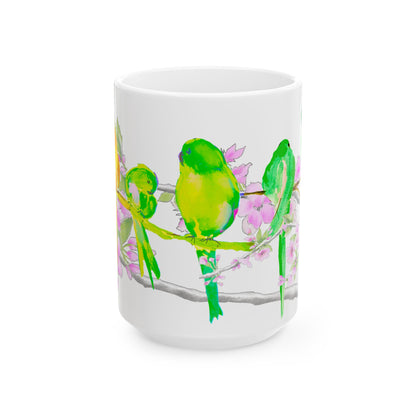 Mugs Blossoms & Birds Ceramic