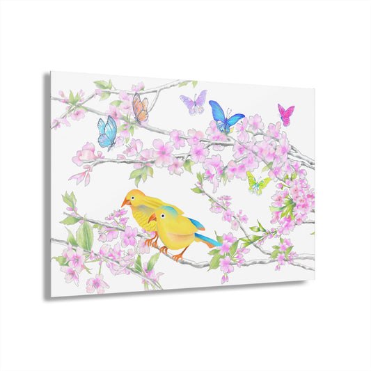 Blossom Whirl Acrylic Print French Cleat Hanging B Middle picture "We Fly Where God Thinks Best"