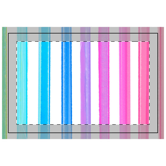 Quilted Placemat Watercolor Stripes B
