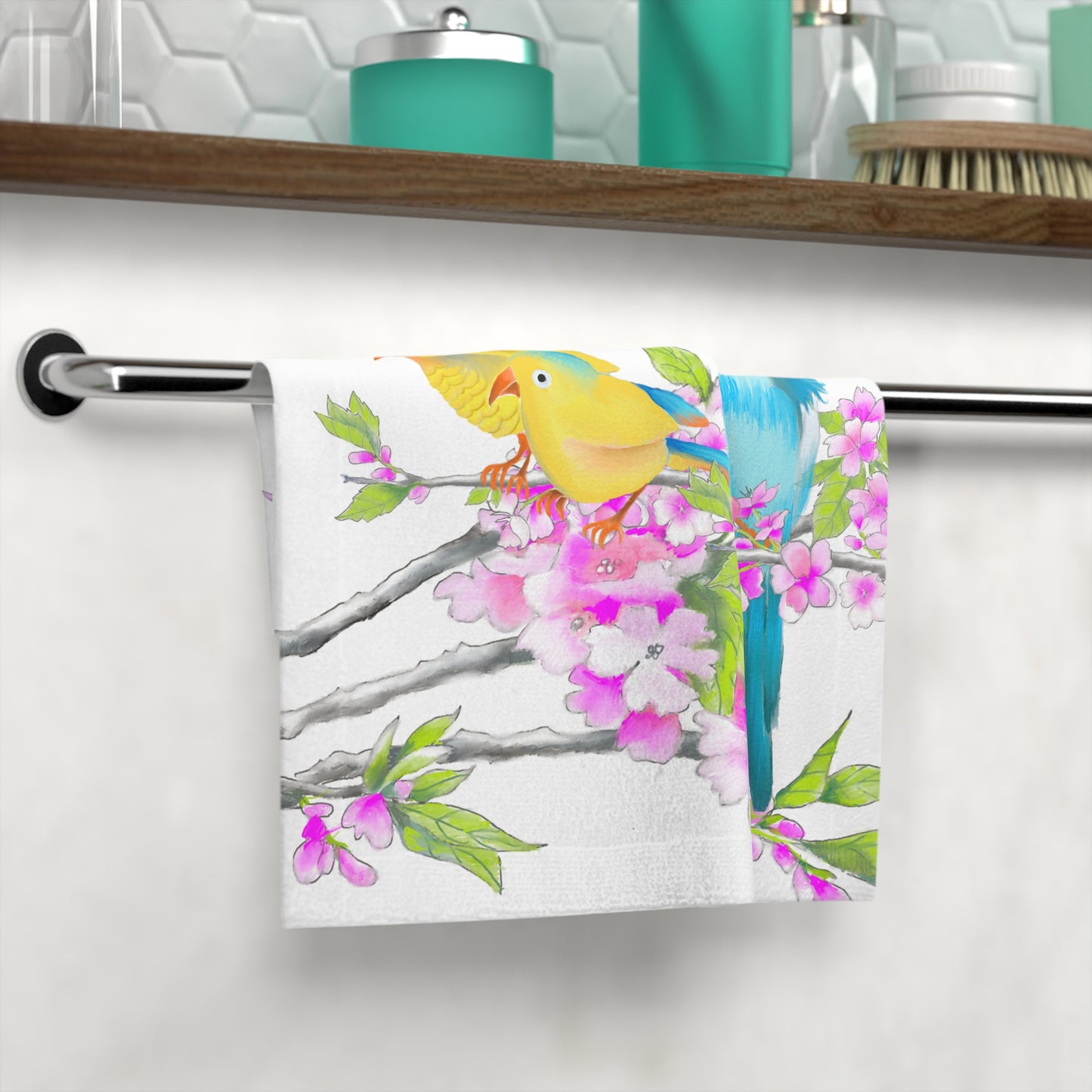 Face Towels Cherry Chirp