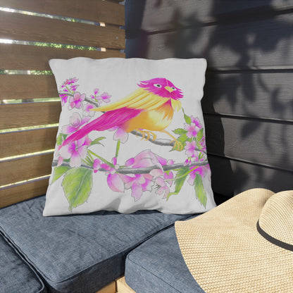 Outdoor Pillows Birdies & Cherry Blossom Branches