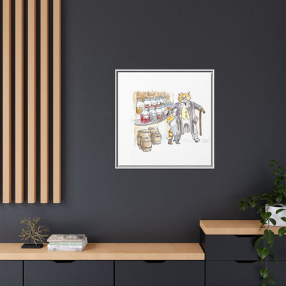 Kitty Fun Matte Canvas Framed