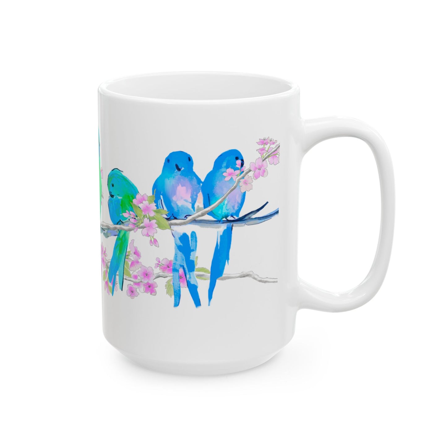 Blossoms & Birds Ceramic Mugs