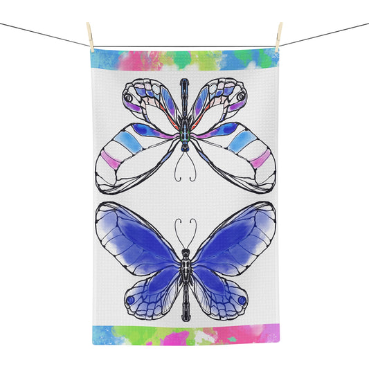 Flutterstripe Microfiber Tea Towel
