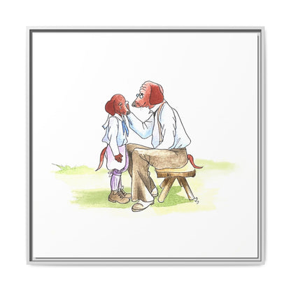 Dogi Fun Matte Canvas Framed
