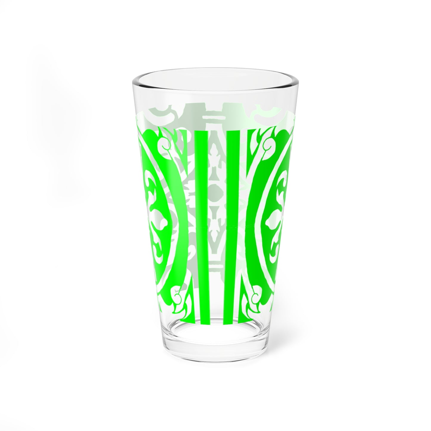 Mixing Glass, 16oz Scrollwork Art