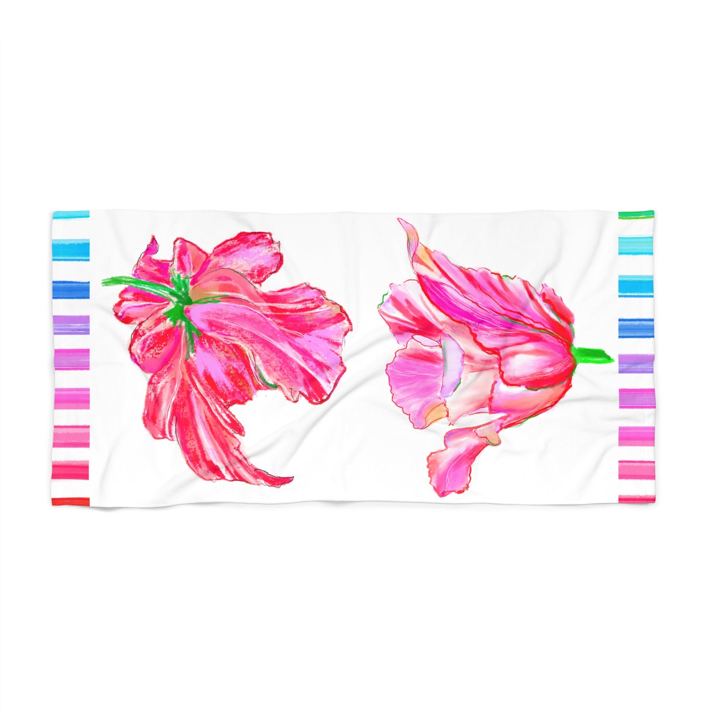 Towels Tulip Love Beach or Bath Towel