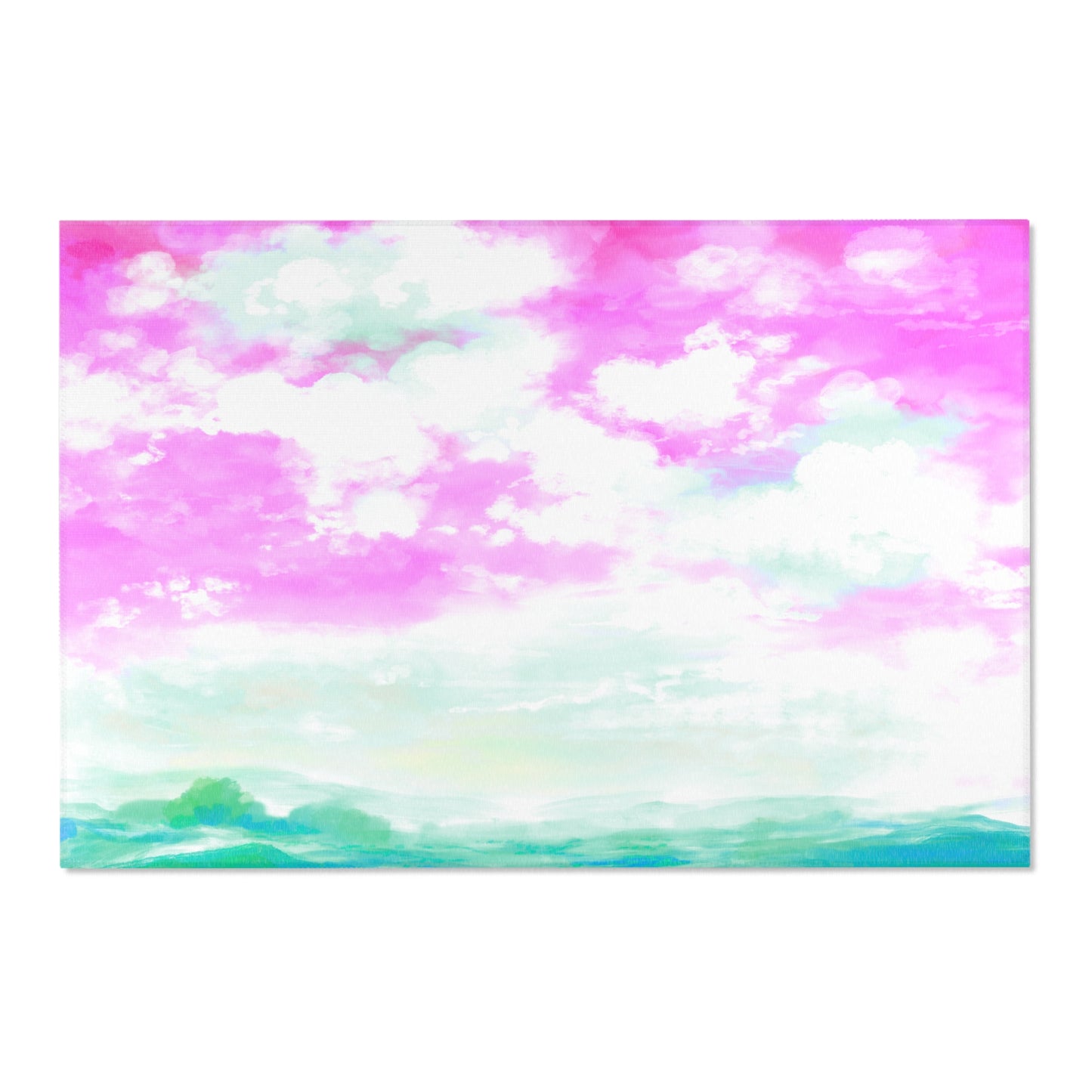 Joyful Landscapes Indoor Area Rug, Pink Sky