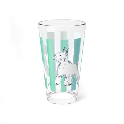Dogi Fun Pint Glass, 16oz Schnauzer