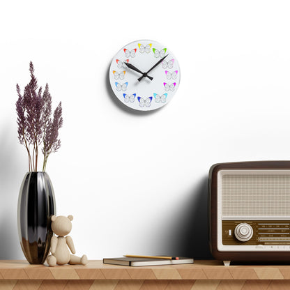 Butterfly Chroma Acrylic Wall Clock