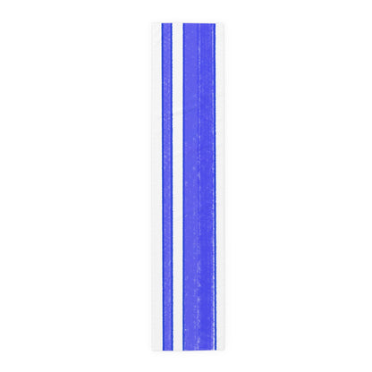 Mega Stripe Table Runner (Cotton Creamy White, Poly Bright White) Royal Blue