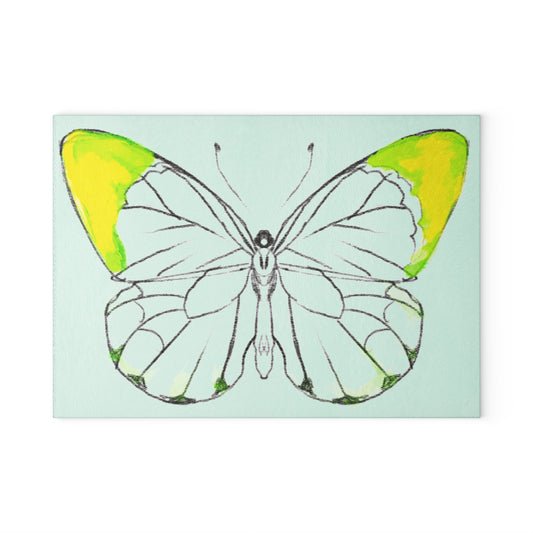 Chroma Glass Cutting Board Yellow Green