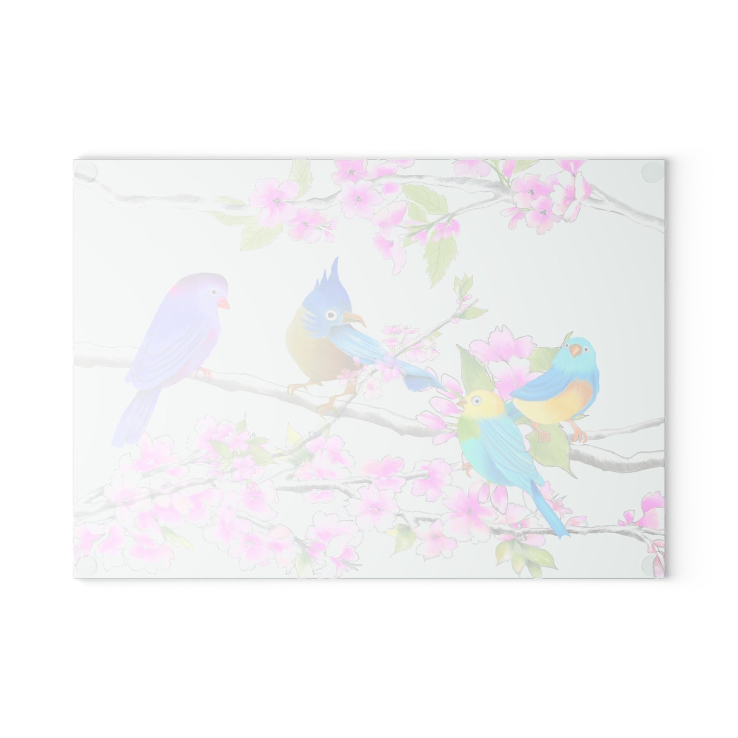Glass Cutting Boards Cherry Chirp