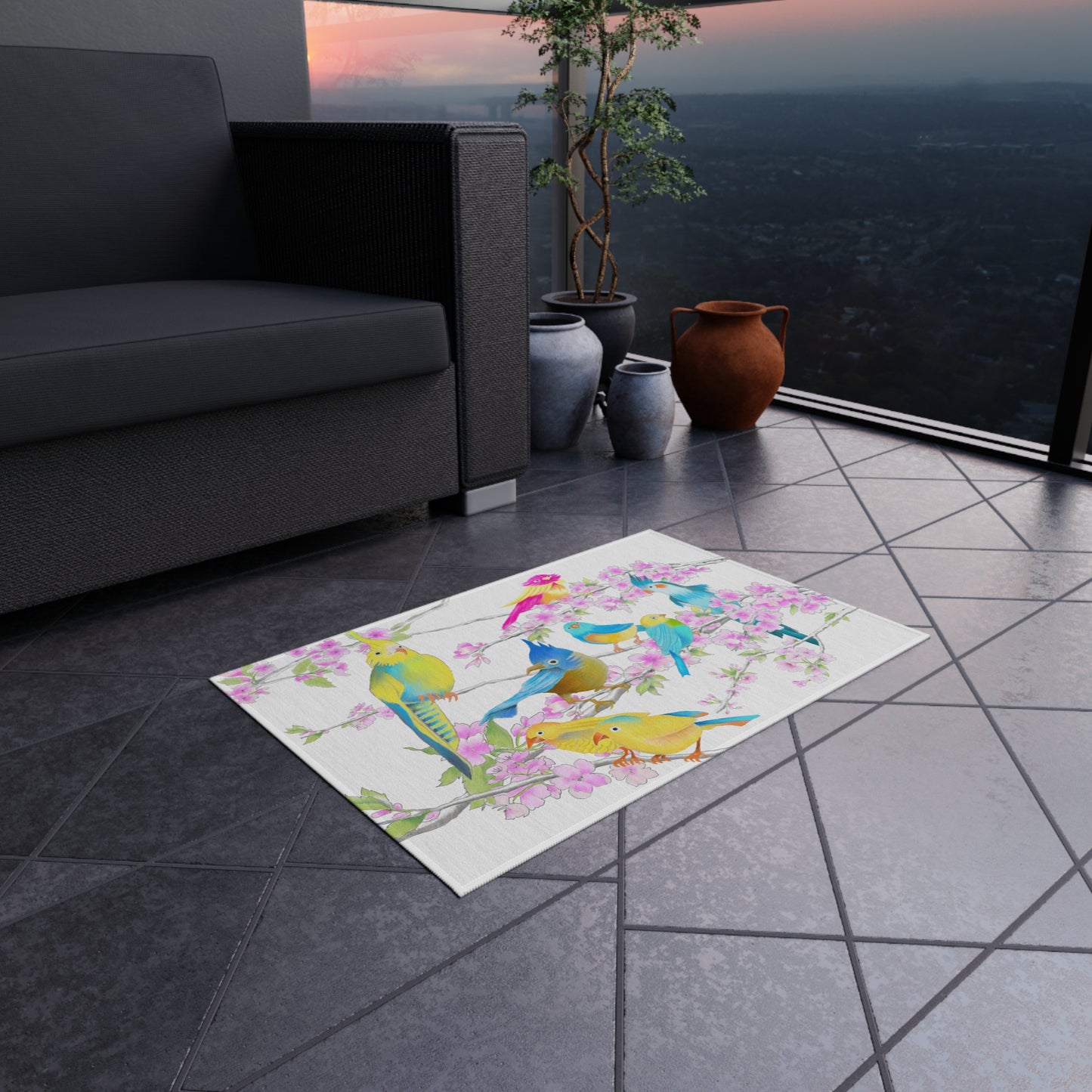 Cherry Chirp Indoor/Outdoor Rug