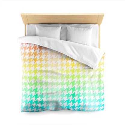 Houndstooth Fun Microfiber Duvet Cover