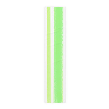 Mega Stripe Table Runner (Cotton Creamy White, Poly Bright White), Green