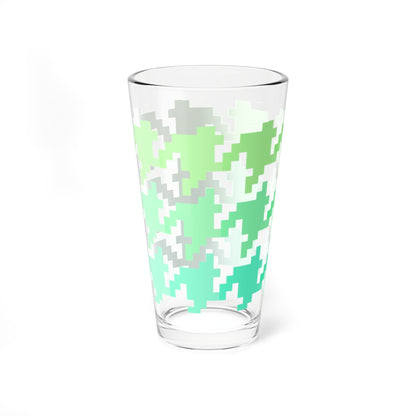 Mixing Glass, 16oz Houndstooth Fun