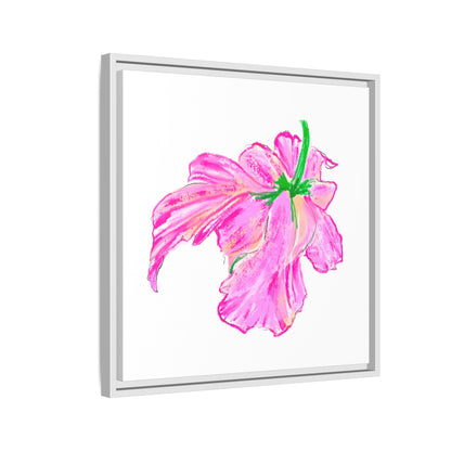 Dancing Tulips Matte Canvas, Framed (Multi-color) Pink