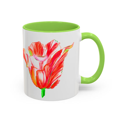 Vibrant Tulips Mugs