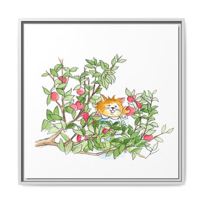 Kitty Fun Matte Canvas Framed