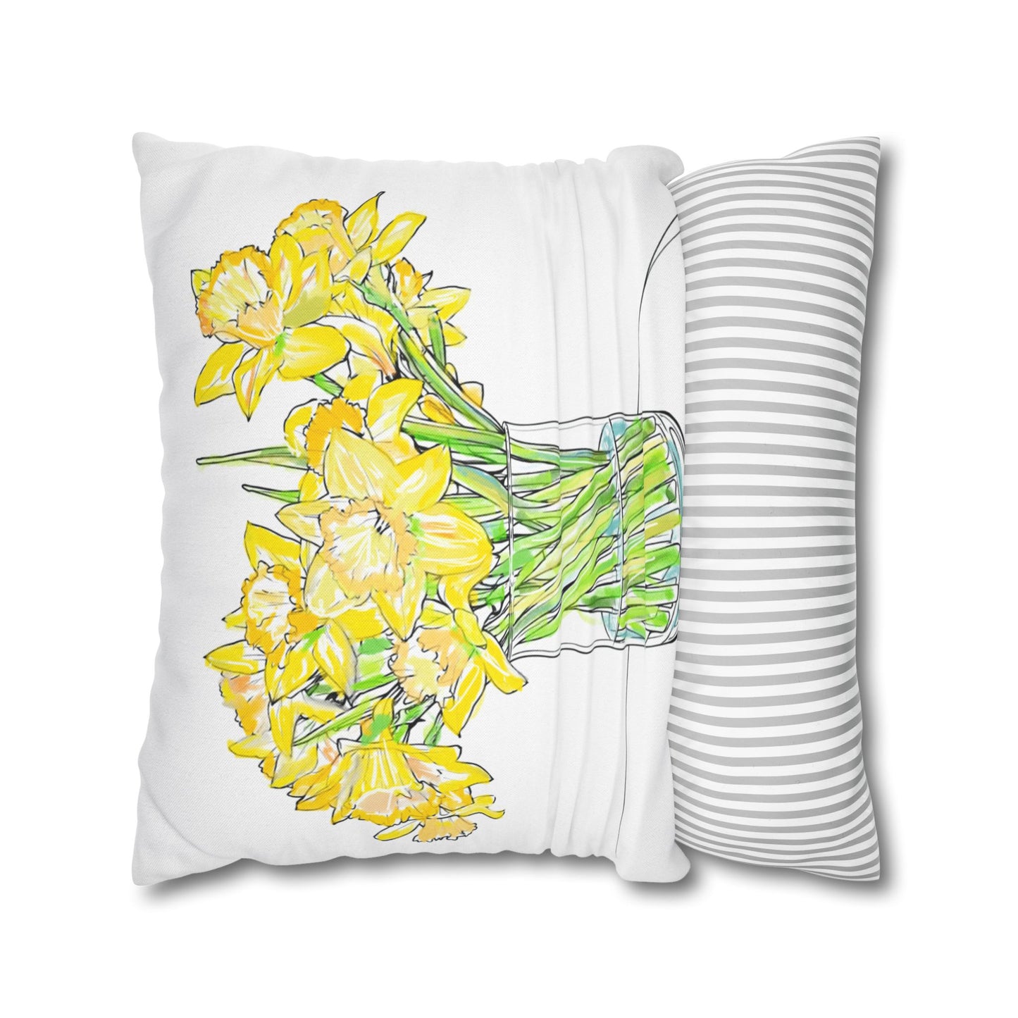 Fresh Picked Bouquets Square Pillowcase