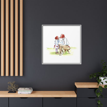 Dogi Fun Matte Canvas Framed