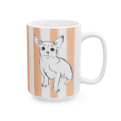Dogi Fun Mug with Orange Stripes