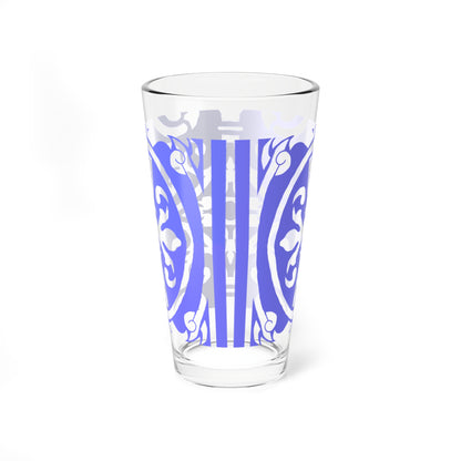 Mixing Glass, 16oz Scrollwork Art