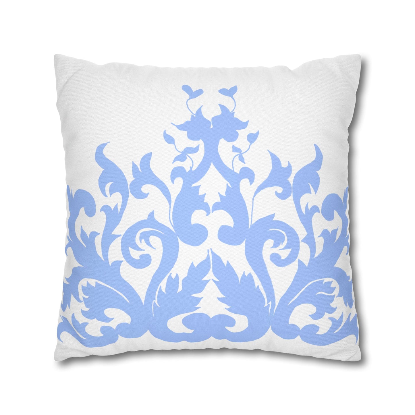 Blue and White Porcelain Square Pillowcase