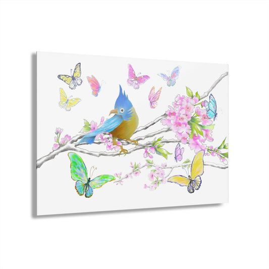 Blossom Whirl Acrylic Print French Cleat Hanging C-Bottom Picture