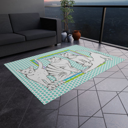 Indoor/Outdoor Rugs Kitty Fun