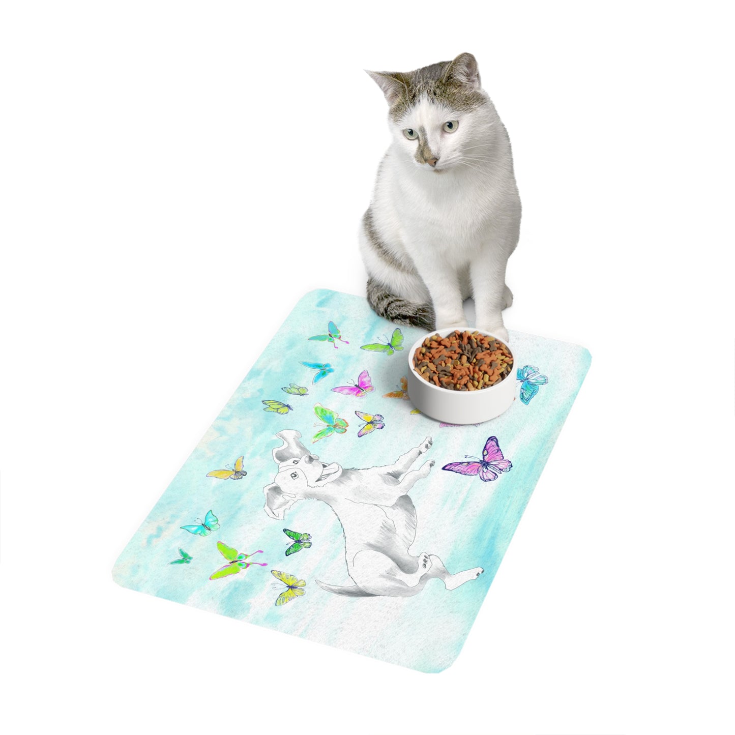 Dogi Butterfly Flutter Pet Food Mat Rescue Dog