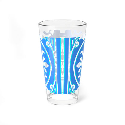 Mixing Glass, 16oz Scrollwork Art