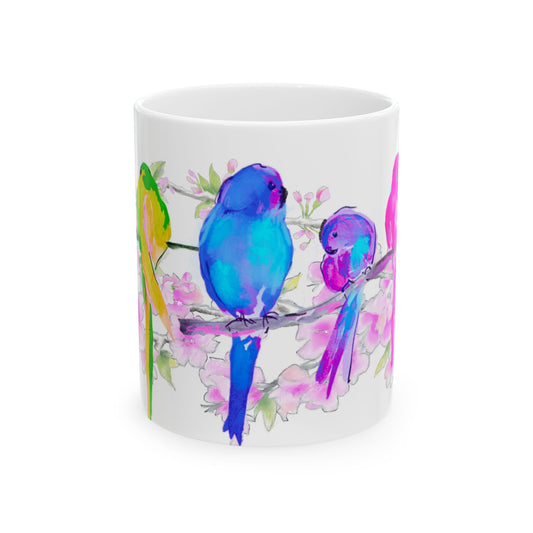Blossoms & Birds Ceramic Mugs