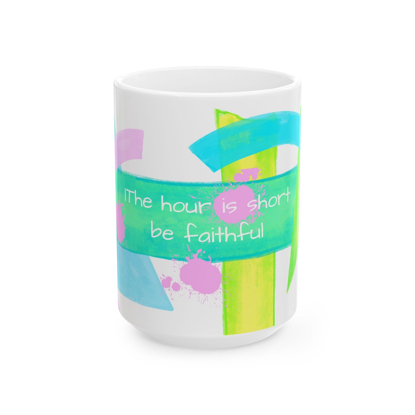 Pattern Play Mug "The hour is short..."
